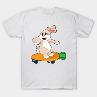 Rabbit Carrot Skateboard T-Shirt